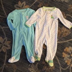 EUC 6M terry cloth sleepers